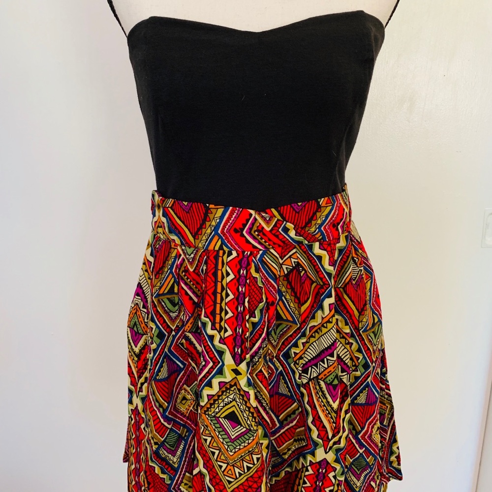 Xhilaration tube top multi colored dress - size M
